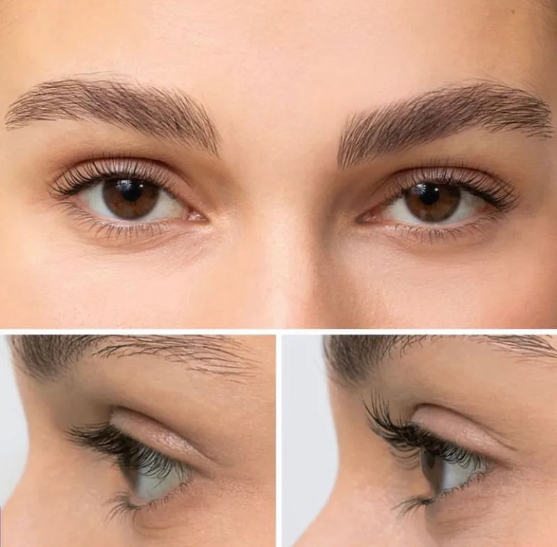 Lash-lift voorbeeldfoto van de oorspronkelijke salonwebsite